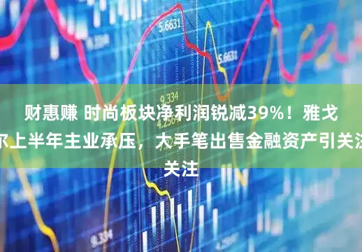 财惠赚 时尚板块净利润锐减39%！雅戈尔上半年主业承压，大手笔出售金融资产引关注